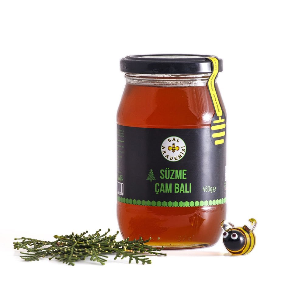 Süzme Çam Balı 460 Gr (Doğal ve Katkısız) - (Ege Bölgesi)