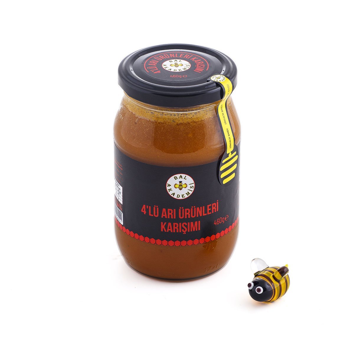 4'LÜ ARI ÜRÜNLERİ KARIŞIMI 460 GRAM (Bal, Polen, Propolis, Arı sütü) - (Doğal ve Katkısız)