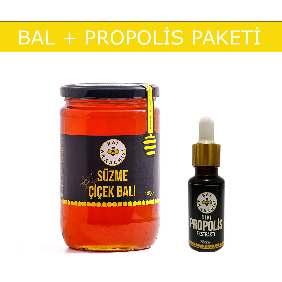 ÇİÇEK BALI 850 Gr + PROPOLİS  PAKETİ